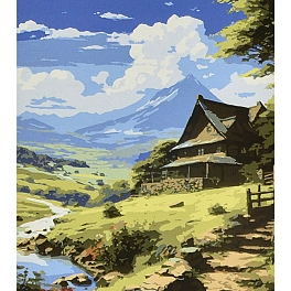 Картина по номерам Идилия среди гор (40х50 см)