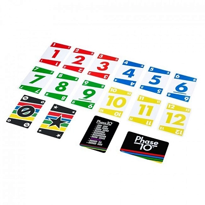 Настольная игра Фаза 10 (Phase 10), бренду Mattel, для 2-6 гравців, час гри < 30мин. - 2 - KUBIX