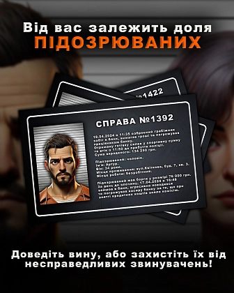 Настольная игра Тихо, суд идёт, бренду DANGEL GAMES, для 5-9 гравців, час гри < 60мин. - 3 - KUBIX