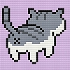 Алмазная мозаика Котик (10х10 см)