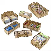 Миниатюра товара Органайзер для настольной игры Остров Котов (Organizer for boardgame Isle of Cats) - 3