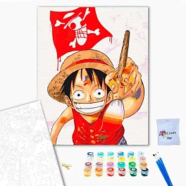 Картина по номерам Монкі Д. Луффі (40х50 см)