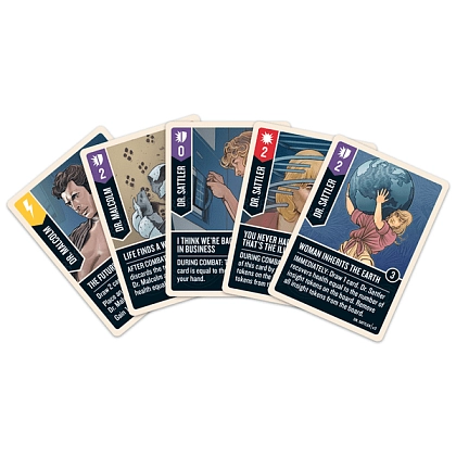 Настільна гра Unmatched: Парк Юрського Періоду - Доктор Саттлер проти Т-Рекса (Unmatched: Jurassic Park - Dr. Sattler vs. T. Rex) (EN), бренду Restoration Games, для 2-2 гравців, час гри < 30хв. - 5 - KUBIX