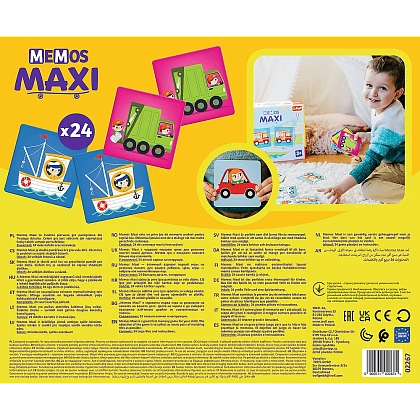 Настільна гра Мемос MAXI Транспорт, бренду Trefl, для 1-2 гравців - 2 - KUBIX