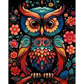Мініатюра товару Картина по номерам Задумлива сова (40х50 см) - 1