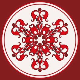 Картина по номерам Круглый орнамент (30х30 см)