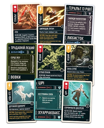 Настільна гра Unmatched: The Witcher. Сталь і срібло (Steel and Silver), бренду Geekach Games, для 2-3 гравців, час гри < 30хв. - 3 - KUBIX