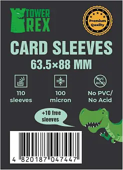 Протектори 100 micron (преміум) 63,5*88 (Cards Sleeves 100 micron (premium) 63,5*88)