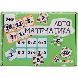 Настольная игра Лото математика - KUBIX Настольная игра Лото математика