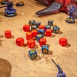 Мініатюра товару Набір кубиків Crosshairs Compact D6: Cobalt & Red Dice Set - 5