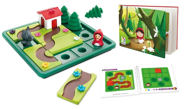 Настольная игра Маленький красный капюшон (Little Red Riding Hood), бренду Smart Games, для 1-1 гравців, час гри < 30мин. - 2 - KUBIX