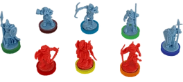 Настольная игра Война Кольца: Цветные базы (War of The Ring Colored Plastic Rings). - KUBIX Настольная игра Война Кольца: Цветные базы (War of The Ring Colored Plastic Rings).