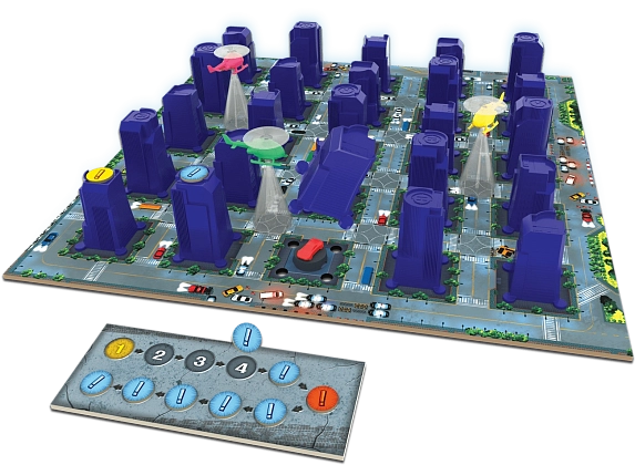 Настільна гра Погоня: поліція проти викрадача (City chase), бренду Games 7Days, для 2-4 гравців, час гри < 30хв. - 2 - KUBIX
