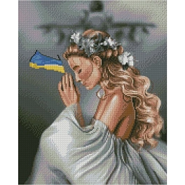 Алмазная картина Молитва за Украину (40х50 см)