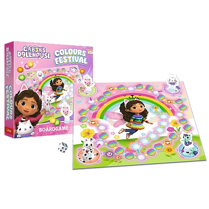 Настільна гра Фестиваль кольорів. Чарівний будиночок котика, бренду Trefl, для 2-4 гравців, час гри < 30хв. - 3 - KUBIX