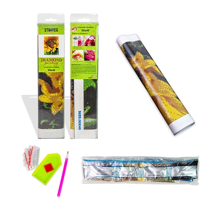 Алмазная мозаика Жираф (30х40 см), бренду Strateg - 2 - KUBIX