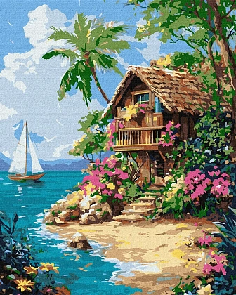 Картина по номерам Тропическая жизнь (40х50 см), бренду Идейка - KUBIX