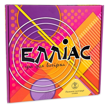 Настольная игра Эллиас для вечеринки, бренду Strateg, для 4-12 гравців, час гри < 30мин. - KUBIX