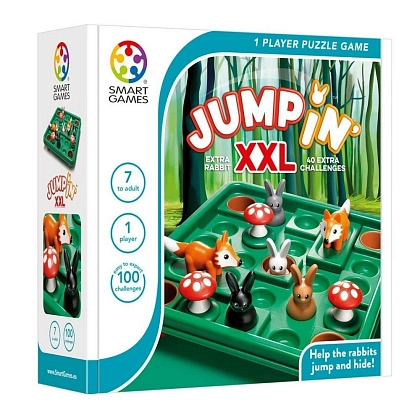 Настільна гра Стрибай! XXL (Jumpin' XXL), бренду Smart Games, для 1-1 гравців, час гри < 30хв. - KUBIX