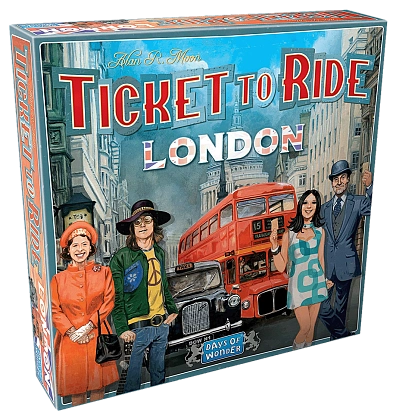 Настільна гра Ticket to Ride: London (Квиток на потяг. Лондон) (EN), бренду Days of Wonder, для 2-4 гравців, час гри < 30хв. - KUBIX