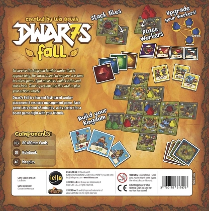 Настольная игра Dwar7s Fall 3-е издание (Гномы) (EN), бренду Iello, для 2-4 гравців, час гри < 60мин. - 5 - KUBIX