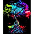 Миниатюра товара Картина по номерам Радужное дерево (40х50 см) - 1