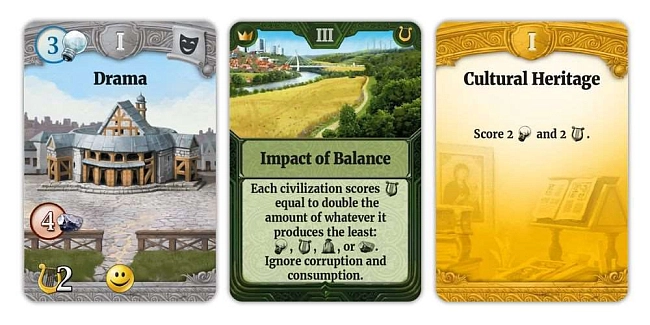 Настольная игра Through the Ages: A New Story of Civilization (Через эпохи: Новая история цивилизации) (EN), бренду Czech Games Edition, для 2-4 гравців, час гри > 60мин. - 7 - KUBIX