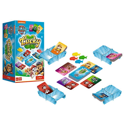 Настольная игра Счастливчик: Веселая команда (Lucky Paw Patrol), бренду Trefl, для 2-4 гравців, час гри < 30мин. - 4 - KUBIX