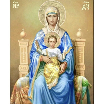 Алмазная мозаика Богородица (40х50 см), бренду Strateg - KUBIX