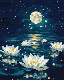 Картина по номерам Цветы лилии (40х50 см)