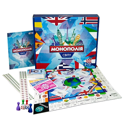 Настольная игра Монополия мира, бренду Strateg, для 2-4 гравців, час гри < 30мин. - 2 - KUBIX
