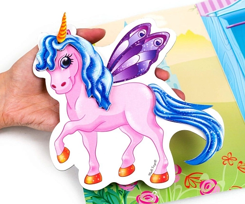 Купити Настольная магнитная игра-одевалка Единорог, бренду Vladi Toys - 2 - KUBIX Настольная магнитная игра-одевалка Единорог, бренду Vladi Toys, для 1-1 гравців - 2 - KUBIX