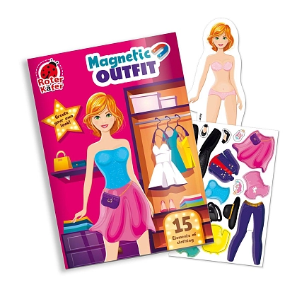 Настільна магнітна гра-одягалка Модна дівчина, бренду Vladi Toys - 2 - KUBIX