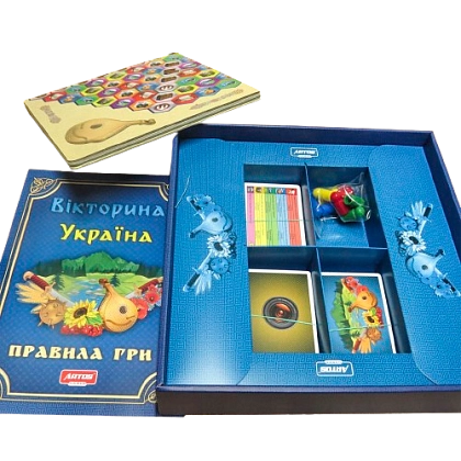 Настольная игра Викторина Украина, бренду Artos games, для 2-4 гравців, час гри < 30мин. - 3 - KUBIX
