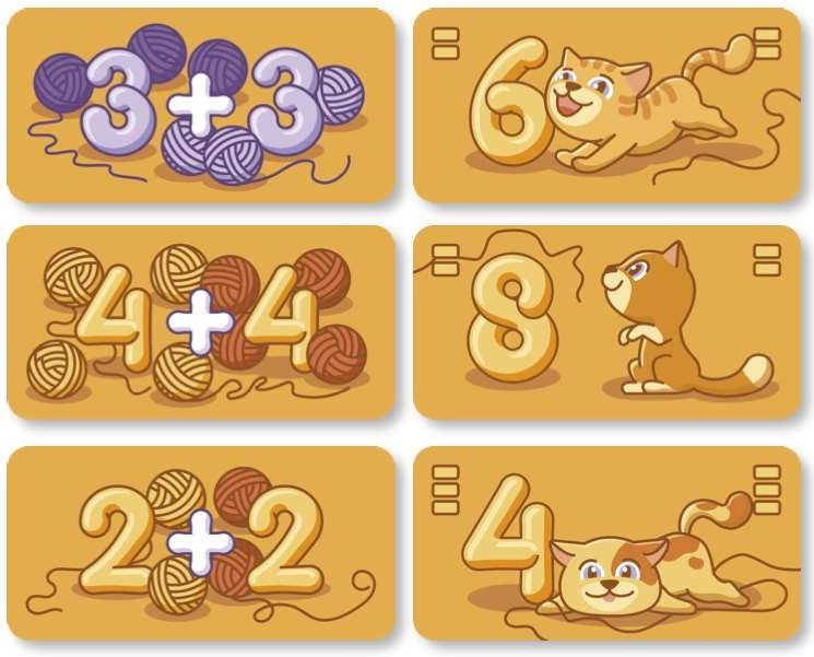 Настольная игра Мурчитливое сложение, бренду Мальвы, для 2-4 гравців, час гри < 30мин. - 4 - KUBIX