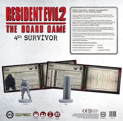 Настольная игра Осеннее зло 2. Расширение 4-й Выживший (Resident Evil 2: The Board Game. 4th Survivor Expansion) (EN), бренду Steamforged Games Ltd., для 1-4 гравців, час гри > 60мин. - 2 - KUBIX