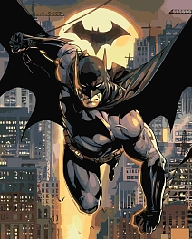 Картина по номерам DC Бэтмен (40х50 см) - KUBIX Картина по номерам DC Бэтмен (40х50 см)