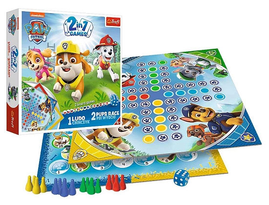 Купити Настольная игра Щенячьи Гонки. Лудо (Pups Race. Ludo), бренду Trefl - 3 - KUBIX Настольная игра Щенячьи Гонки. Лудо (Pups Race. Ludo), бренду Trefl, для 2-4 гравців, час гри < 30мин. - 3 - KUBIX