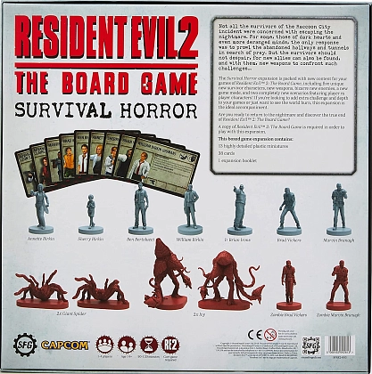 Настільна гра Оселя зла 2: Настільна гра. Розширення Жахи виживання (Resident Evil 2: The Board Game. Survival Horror Expansion) (EN), бренду Steamforged Games Ltd., для 1-4 гравців, час гри > 60хв. - 2 - KUBIX