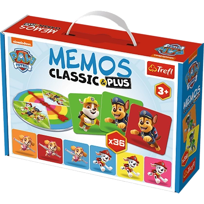 Мемос Класичний: Щенячий патруль (Memos Classic&plus Paw Patrol), бренду Trefl, для 1-2 гравців - KUBIX