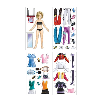 Настольная игра "Одевалка" Fashion look. Спортивный образ, бренду Ранок, для 1-2 гравців - 2 - KUBIX
