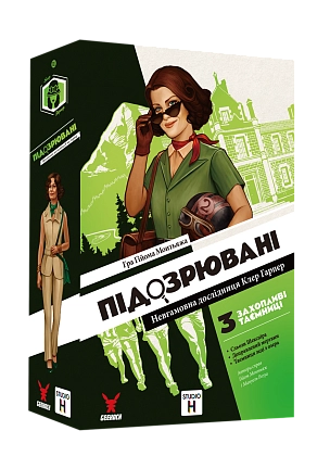 Настільна гра Підозрювані 2. Невгамовна дослідниця Клер Гарпер (Suspects 2), бренду Geekach Games, для 1-6 гравців, час гри > 60хв. - KUBIX