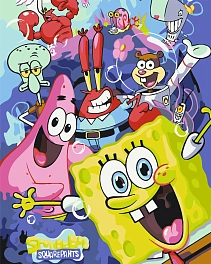 Картина по номерам Губка Боб/Спанч Боб (40х50 см)