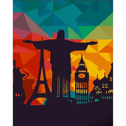 Картина по номерам "Памятники" (30х40 см), бренду Strateg - KUBIX