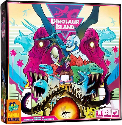 Настольная игра Остров Диносауров (Dinosaur Island) (EN), для 1-4 гравців, час гри > 60мин. - KUBIX