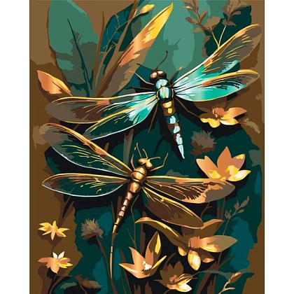 Картина по номерам Блискучі бабки (40х50 см), бренду Art Craft - KUBIX