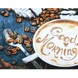 Картина за номерами Кава. Good Morning (40х50 см)