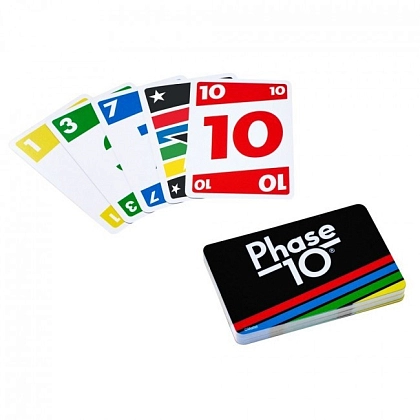 Настольная игра Фаза 10 (Phase 10), бренду Mattel, для 2-6 гравців, час гри < 30мин. - 3 - KUBIX