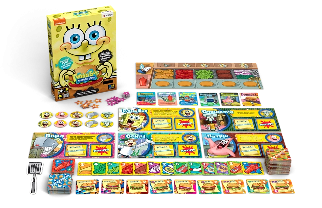 Настольная игра Губка Боб Квадратные Штаны (Spongebob Squarepants), бренду Rozum, для 2-5 гравців, час гри < 30мин. - 4 - KUBIX