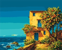 Картина по номерам Итальянское утро (40х50 см) - KUBIX Картина по номерам Итальянское утро (40х50 см)